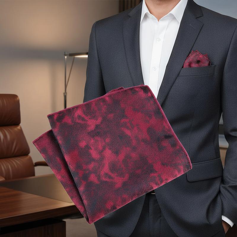1PC Polyester Fiber Business Meetings Delicate Feel Suit Pockets Pocket Square Formal Dress Bright Lightweight Soft Gentlemanly