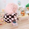 Niannyyhouse 20cm Doll Clothes Cotton Doll Clothes Top Shorts Set Checkered Jacket Jeans Doll Baby Clothes for Stuffed Animals + 2-Piece Dress-Up