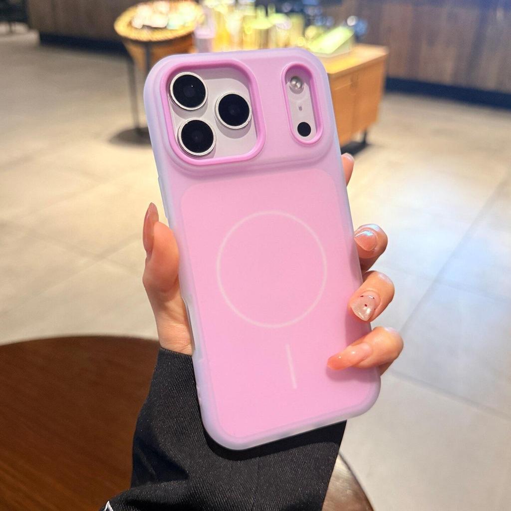 Magnetic Full Coverage Phone Case for iPhone 15/16/17 PM and Pro Max - Jelly Two-in-One