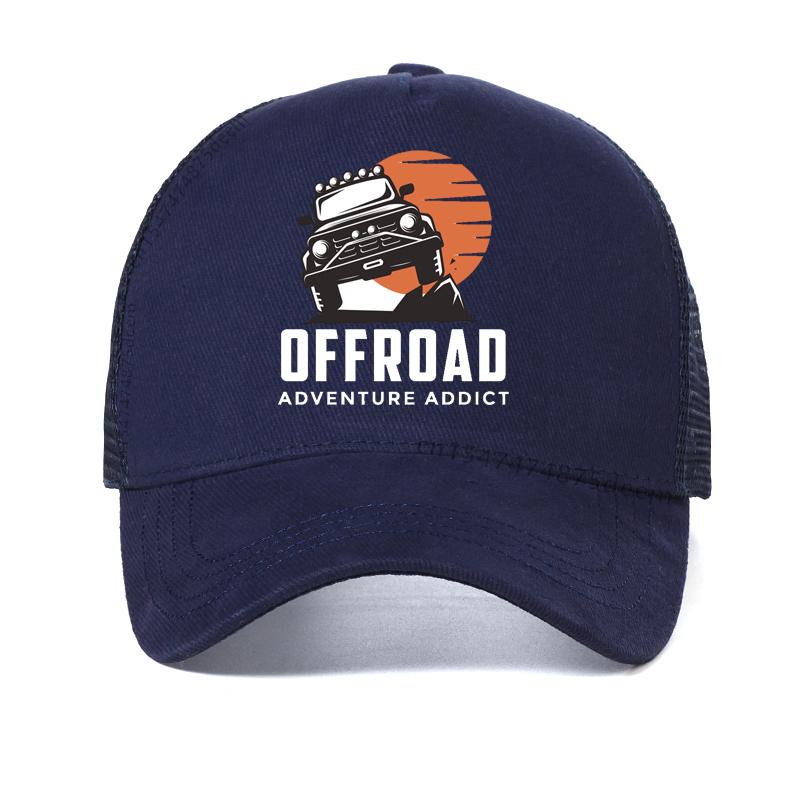 Off road Vehicle Adventure baseball Cap men 4 wheel drive off road expedition Hip hop hat summer Mesh Breathable Trucker hats Adjustable