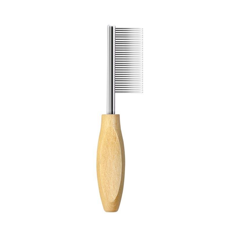 Pet Hairbrush - A Comb for Cats and Dogs with Dense Teeth and Needles for Brushing The Muzzle Hair Also Includes A Flea Removal Comb and A Small Comb.