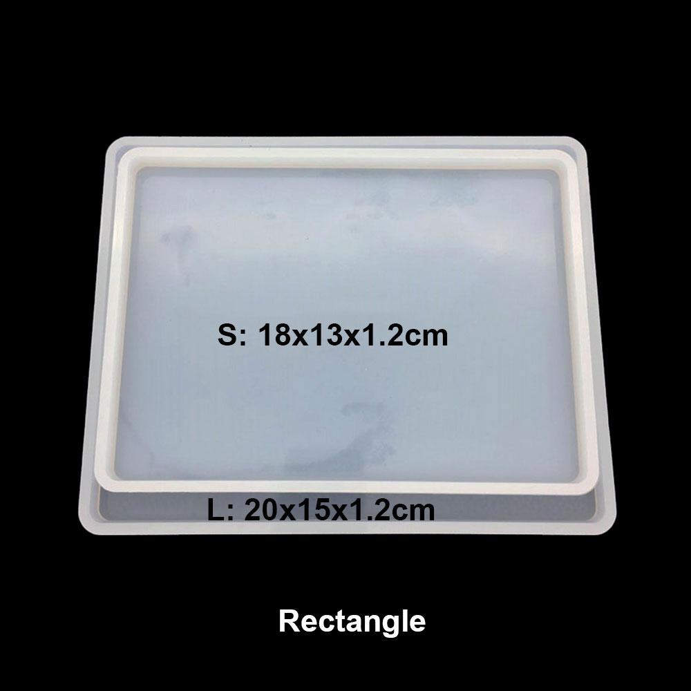 Silicone for DIY Coaster Resin Epoxy Mold Cup Mat Tray Tea Coaster Resin Molds Silicone Wine Glass Coasters Clay Plate Mould