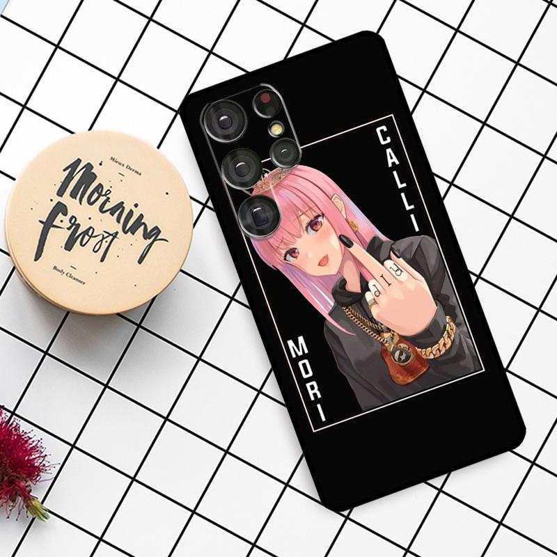 Mori Calliope Hololive Case For Samsung Galaxy S25 Ultra S20 S21 S22 S23 S24 Ultra S9 S10 Plus S25 FE Phone Cover