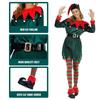 Women Christmas Elf Cosplay Costume Xmas Fancy Dress Party Halloween Play Role