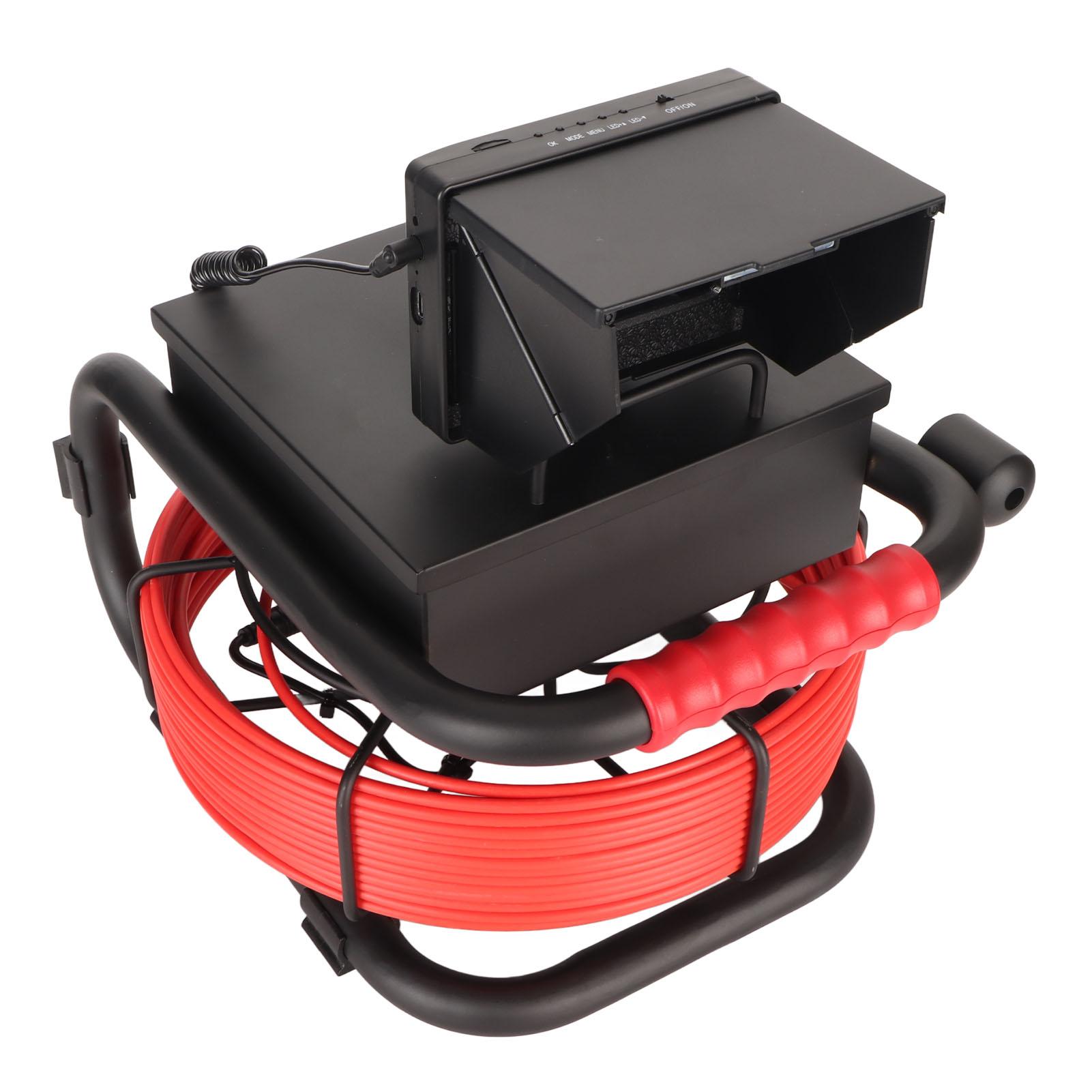 

Камера для осмотра труб, зонд из нержавеющей стали, монитор 4,3 дюйма, камера-змея для канализации, запись DVR 20M