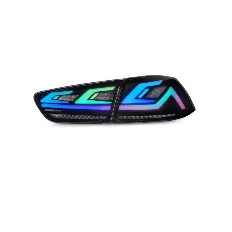 

Подходит для задних фонарей Yishen в сборе EVO, модифицированный RGB симфонический светодиодный фонарь дальнего света Mitsubishi Lancer 10 EVO X 2008-2017