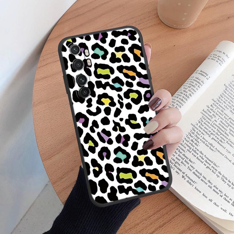 Cover For Xiaomi Note 10 Lite Phone Case Fashion Vintage Leopard Painted Shell Soft Silicone Funda For Xiaomi Note10 Lite Capa
