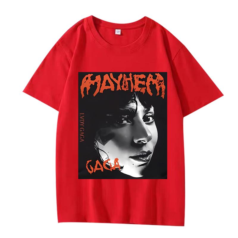 Vintage Lady Gaga T Shirt Unisex Women Oversized 100 Cotton Hot Sale Short Sleeve Streetwear Summer Fashion Unisex Plus Size Tops