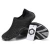Sixspace Marine Shoes, Water Shoes, Amphibious Aqua Shoes, Snorkeling, Beach Shoes, Lightweight, Breathable, Yoga, Surfing, Unisex, Black, 26cm