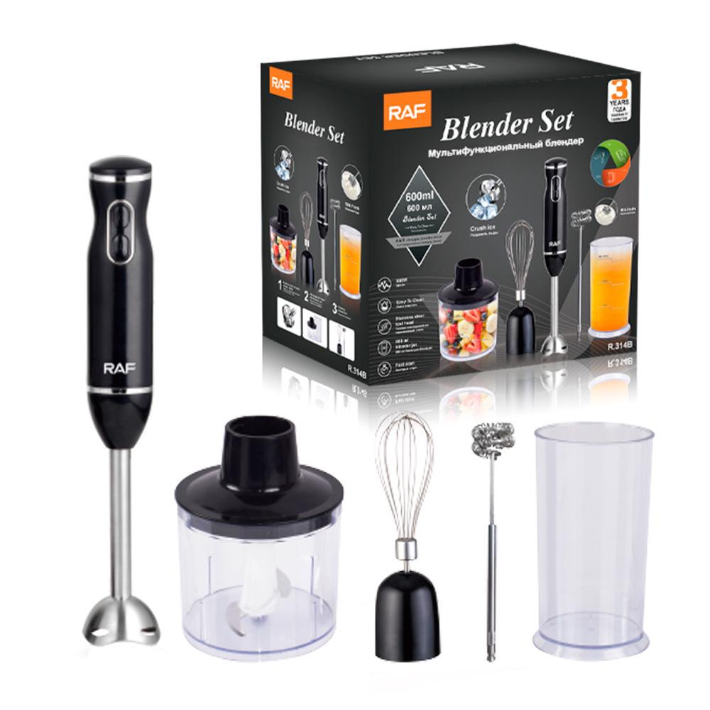 5-in-1 Electric Kitchen Chopper & Juicer: Egg Beater, Meat Grinder, Handheld Food Processor & Blender Stick