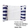 Inflatable PVC Float Recliner: Foldable Striped Swimming Bed