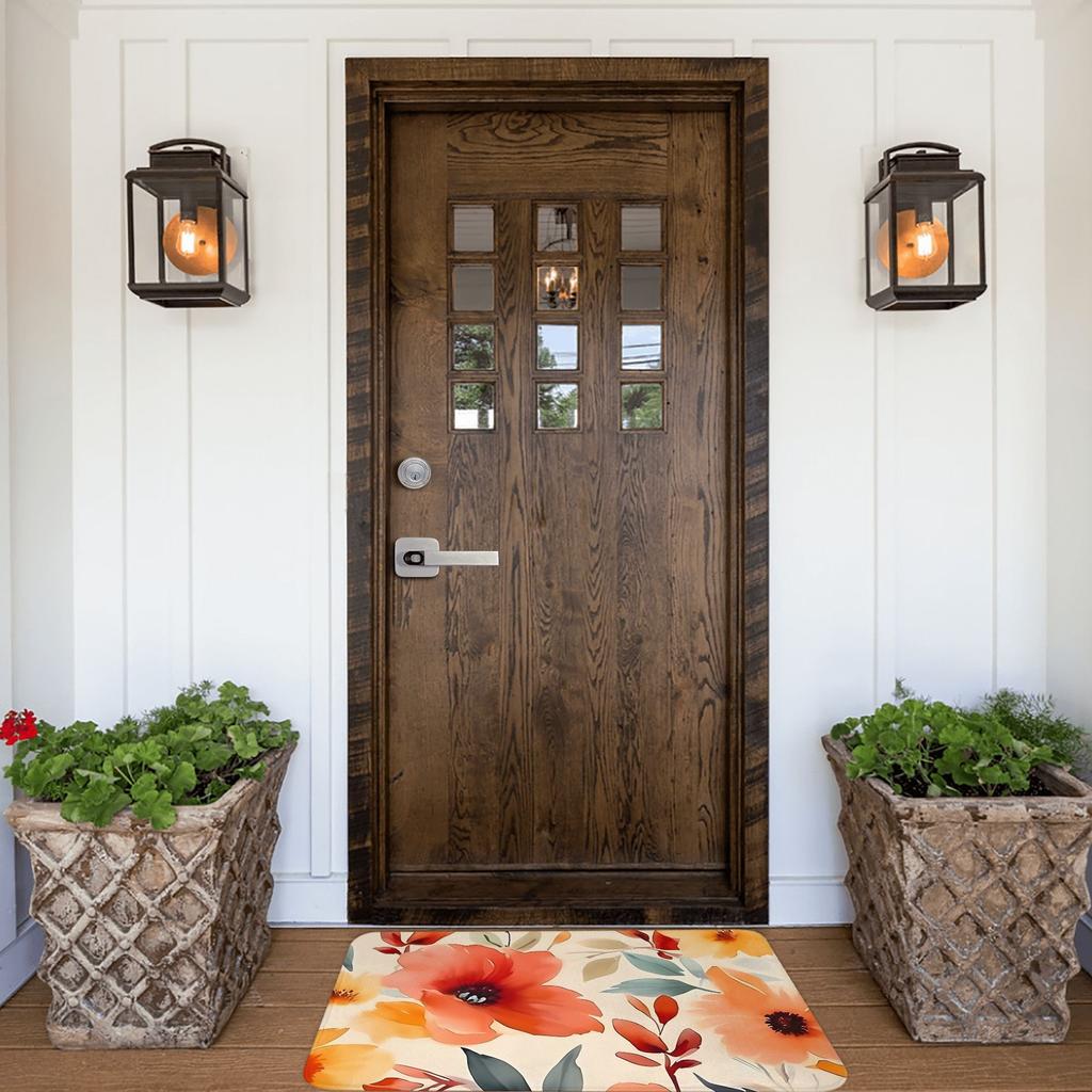 1PC Cat Pattern Kitchen Rug Non-Slip Door Mats Pop Design Bathroom Rug Bath Mat Carpet for Home Sink Laundry Decor