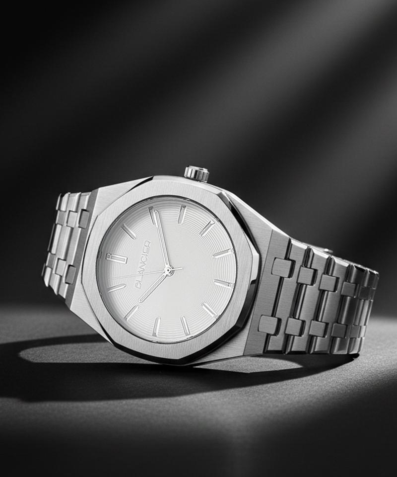 Beullangsieleu Asier Bw0315-Wwss Octagon Men'S Metal Wristwatch