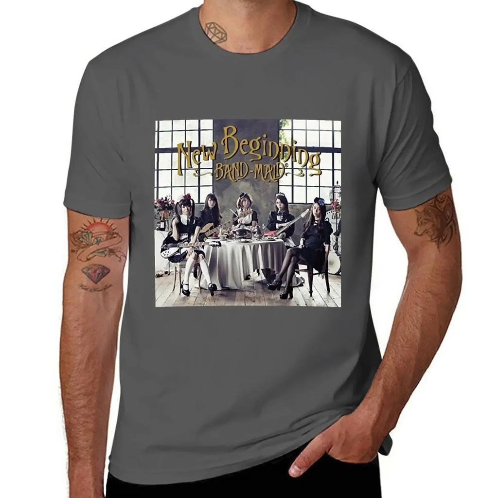 custom t shirts design your own sweat shirt t shirts Day Gift For Band Maid Beginning Vintage Photograp T-Shirt
