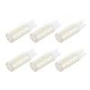 6PCS 77LED G9 Light Bulb 9W Small Ceiling Lamp Bulb 3 Light Color Wall Lamp Bulb for Home