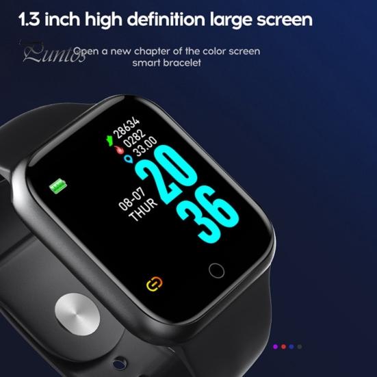 D20 Kompatybilny z Bluetooth Zegarek Smartwatch Zasilany Akumulatorowo Kalorie Tętno Monitor Snu