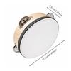 Single Drumhead Tambourine with Metal Discs Educational Compact