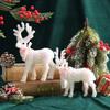 New Christmas White Elk Ornament Christmas Family Atmosphere Decoration Large Doll Shopping Mall Window Decoration