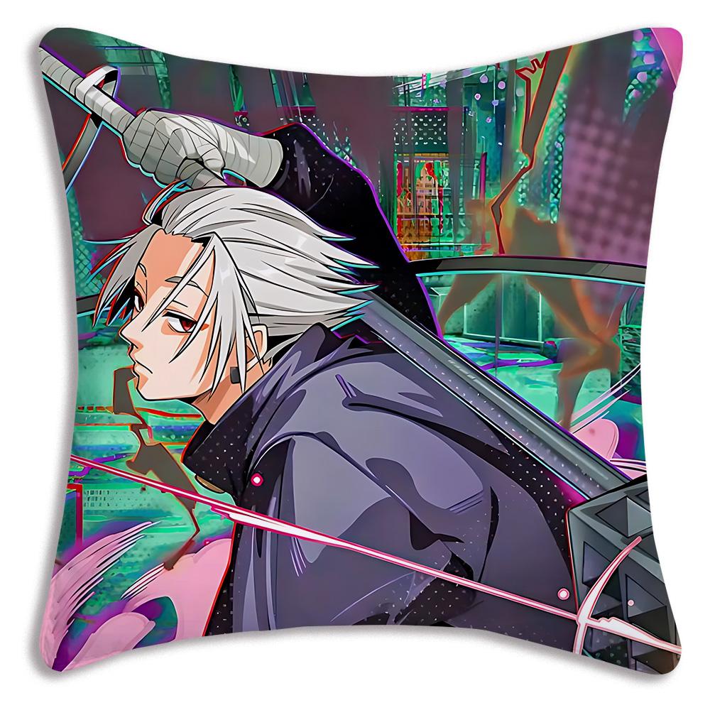 Anime Sakamotos Days Pillow Covers Cartoon Sofa Decorative Home Double-sided Printing Short Plush Cute Cushion Cover