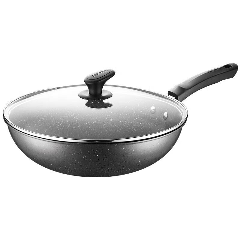 

Supor 32cm Maifan Stone Non-stick Stir-fry Wok