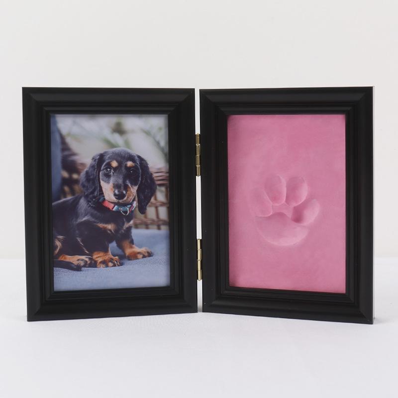 Porta-Retrato de Patinha de Pet Ornamento DIY com Argila