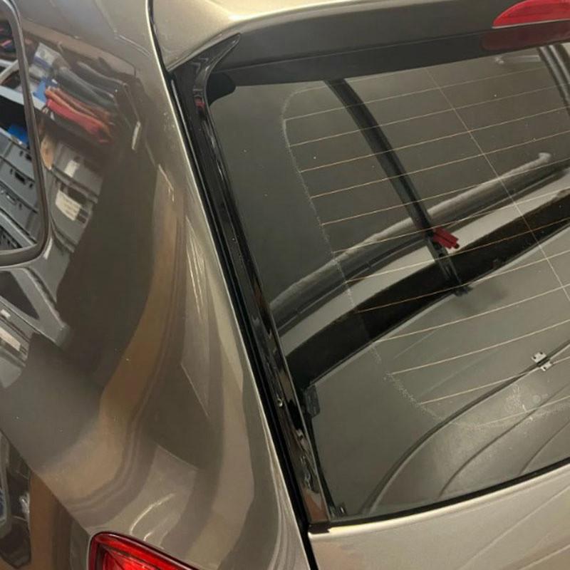 1 par glänsande svart bil bakruta sidospoiler för VW Polo MK5 6R 6C 2011-2017