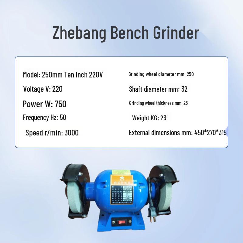Zhebang Dual Voltage Compact Electric Sharpener - Desktop Vertical Grinding Machine