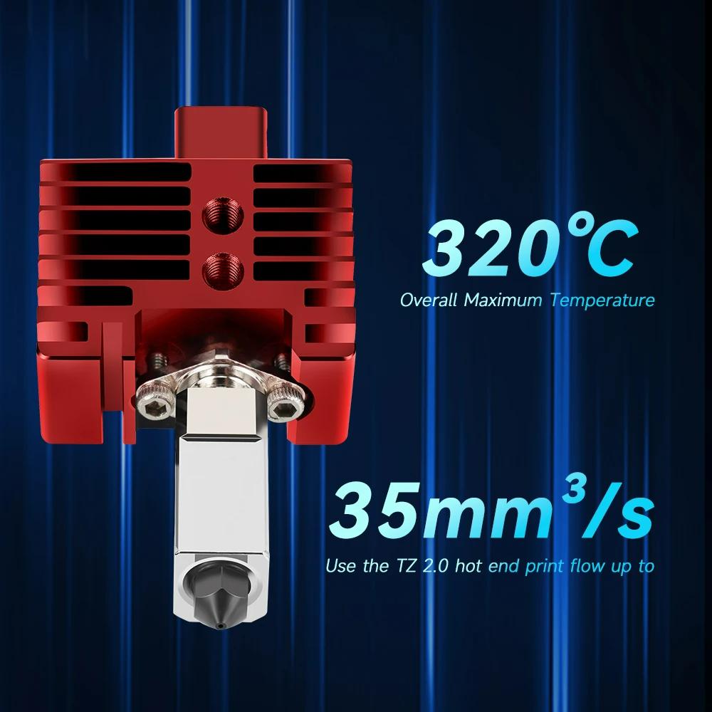 Komplette Hotend-Baugruppe Hotend für Bambu Lab X1 X1C P1P P1S mit Lüfter-Upgrade 2.0 mit Düse Kompletter Bambus Lab X1 Carbon