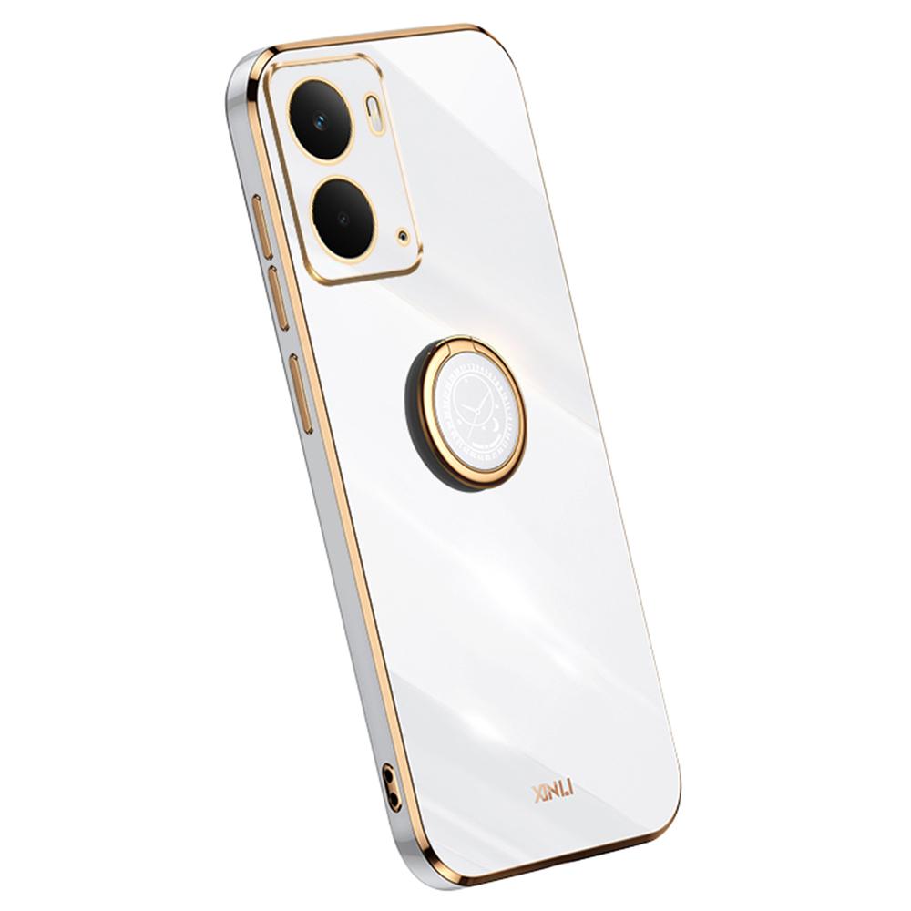 XINLI For Realme Neo7x 5G Case Ring Kickstand Electroplating TPU Phone Cover