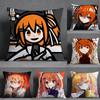 Cute A-Adachi R-Rei Square Double-Sided Printed Pillow Case Bedroom Bedside Pillow Sofa Cushion Cover