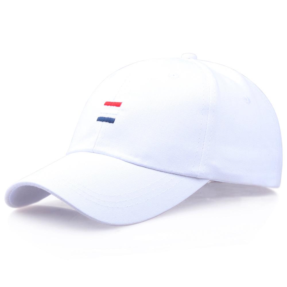 National Flag Adult Embroidered Cotton Polished Baseball Cap Spring Three Bars Curved Brim Cap