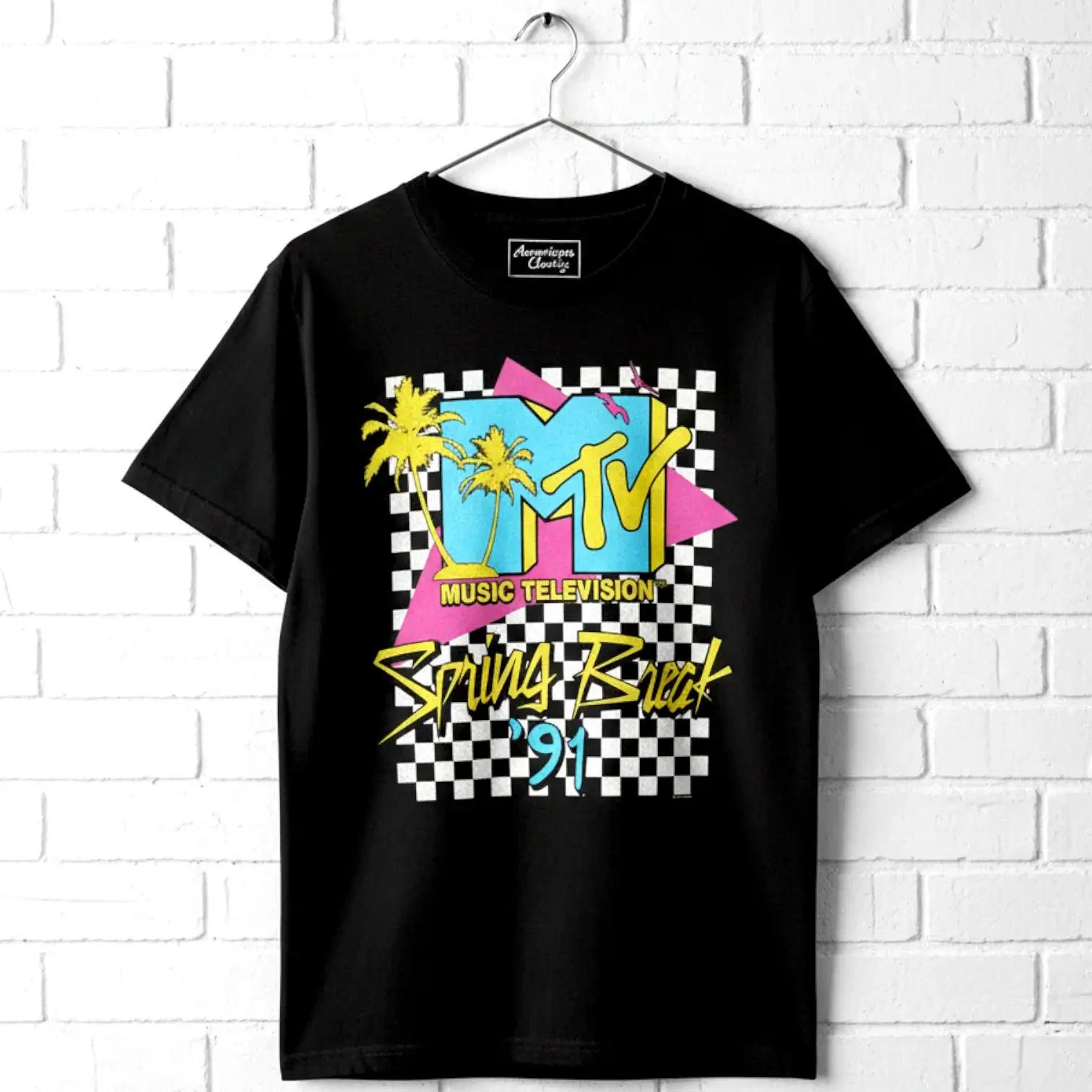 MTV Spring Break Checkered Past  91 Men s T Shirt S