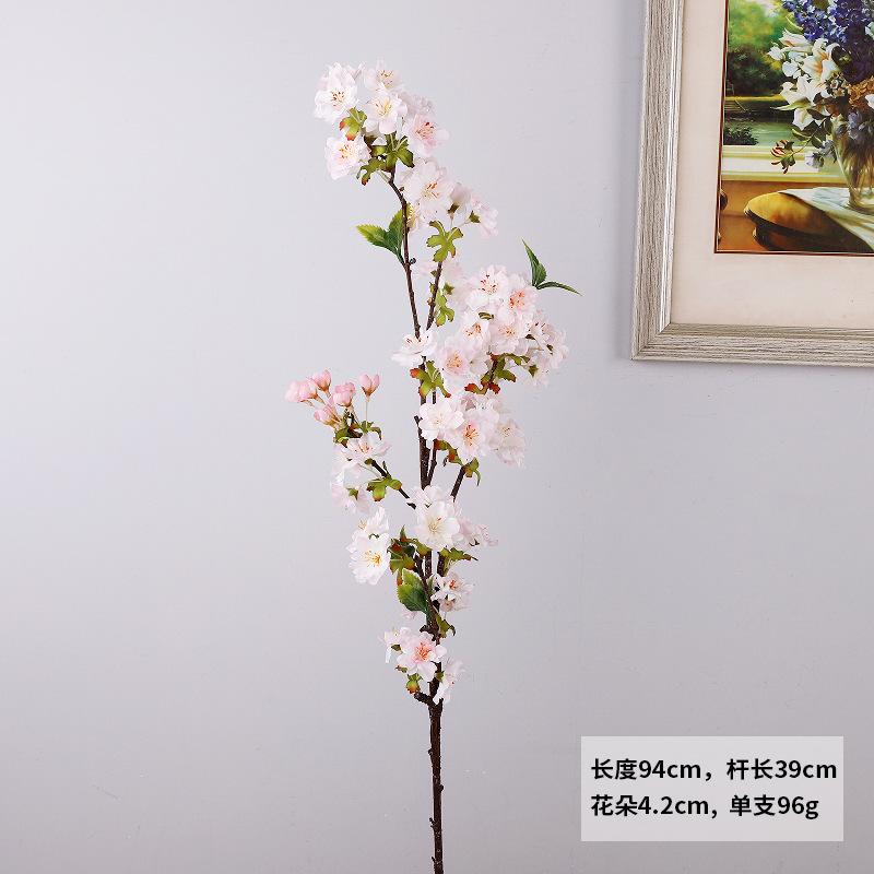 Pink silk cherry blossom simulation cherry blossom indoor desktop flower arrangement wedding flower arrangement fake flower