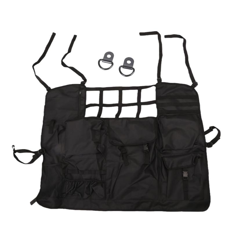 Multipurpose Universal Rear Storage Mesh Bag Organizer With Secure Mounting System Suitable For JK Interior Organization