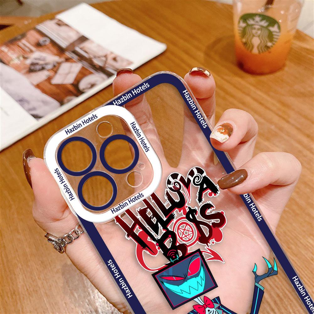 Cartoon H-Hazbin H-Hotels Clear Phone Case For Samsung A03S A03 A04 A05 A05S A06 A7 A12 A13 A14 A15 A16 NOTE 10 20 ULTRA Case