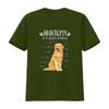 Funny Golden Retriever Anatomy Print Casual Dog Lover T Shirt vintage Washed fashion Versatile homme Soft Stretched Unisex