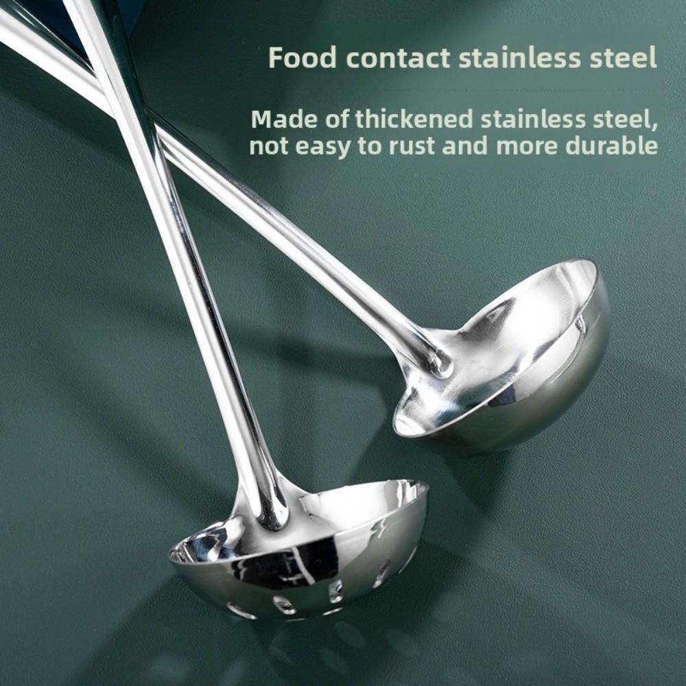 Stainless Steel Stainless Steel Ladle Deepened Kitchen Cooking Utensil Soup Colander  Catering
