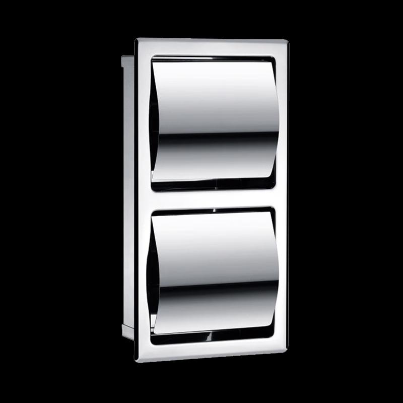 Stainless Steel Double Roll Toilet Paper Holder