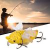 Hard Fish Lure Bionic Cicada Shape Fishing Bait with Rotating Spins Propeller Treble Hook 7.5cmY238 8