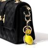 Creative Artificial Fruit Cute Rhinestone Little Lemon Car Keychain Women's Bag Pendant Keychain Keyring Cartoon Gift