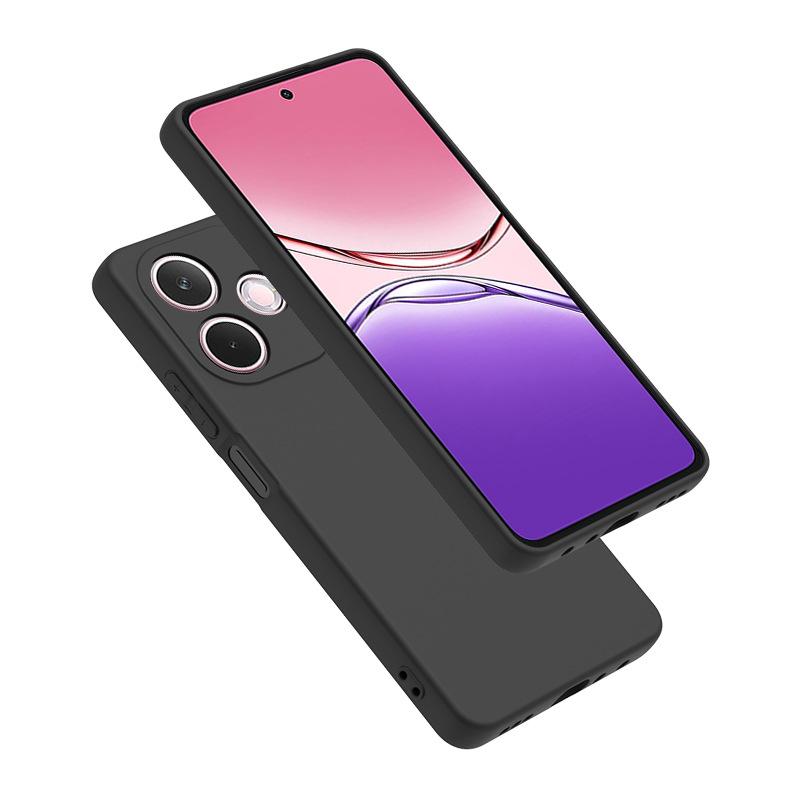For OPPO Reno 13F Case Black Matte Soft TPU Back Phone Cover for Realme 14 Pro+ Plus 5G Neo7 C75 Cases Shells Frosted Protective