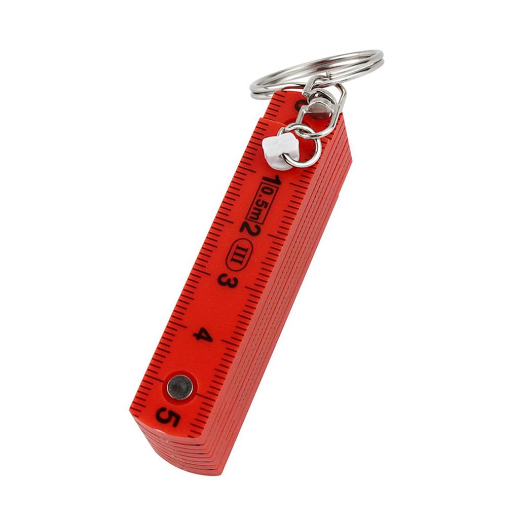 Portable 0.5M Plastic Folding Ruler ABS Construction Double Side Scale for Precise Measurement In Crafts Design