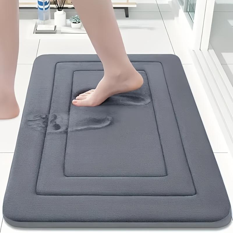 1PC Memory Foam Bath Mat, Kitchen Carpet, Retro Absorbent Non-slip Mat, Sewage Resistant, Waterproof Long Floor Mat