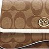 Coach Originals 17 Strapless Monogram Canvas Mahjong Handheld Tote Bag Small Women tote bag Brown Beige C2299-IMDJ8