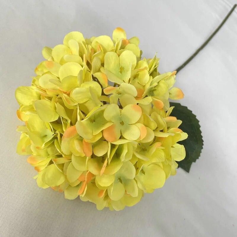 58cm Artificial Flowers Silk Hydrangea Bouque for Wedding Hotel Office Party Living Room Table Accessories Decoration
