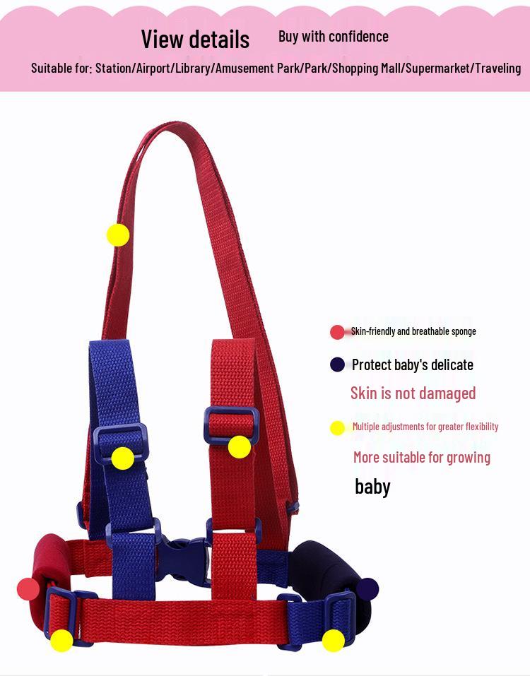 Breathable Anti-Lost Baby Walking Strap: Choke-Free, Summer-Friendly Traction Rope