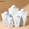 Flocked Portrait Jewelry Necklace Display Stand Model Ornaments