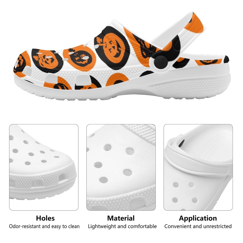 Women Men Printed EVA Clogs Lightweight Breathable Slip On Garden Beach Pool Bathroom Home Casual Summer Footwear