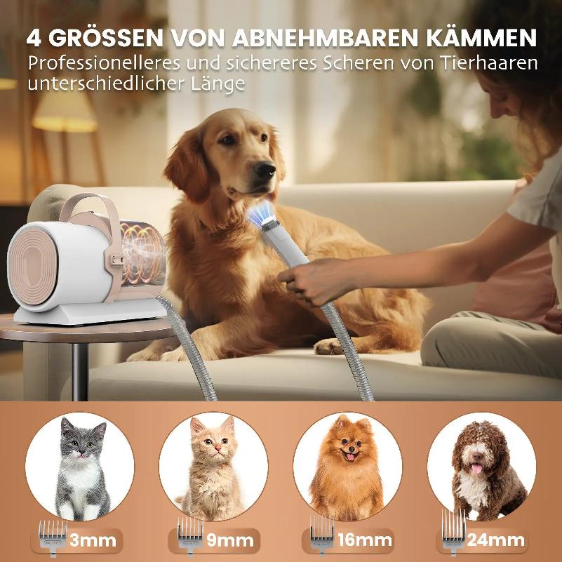 PG50 Dog Grooming Kit, 5 In 1 Dog Grooming Vacuum , 2.5L Dust, 11000Pa, Super Suction for Pet Hair, Low Noise