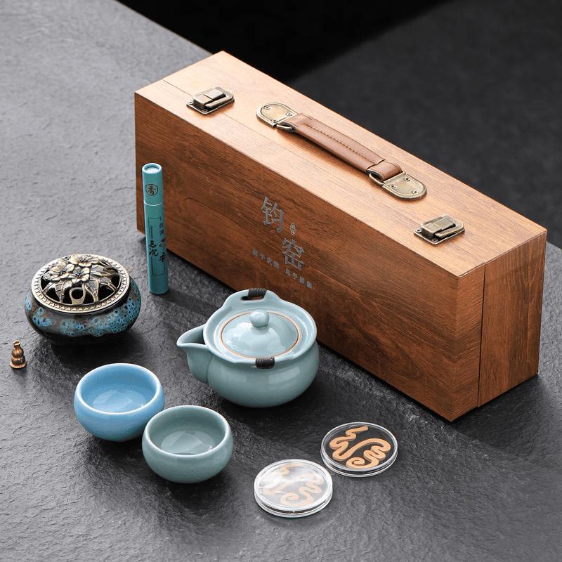 Chaxun Ge Kiln Ceramic Tea Set 1
